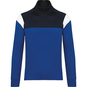 Pánská mikina Kariban Tréninková mikina s 1/4 zipem - 3XL dark royal blue/navy
