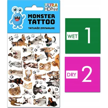 Tetování DĚTSKÉ TETOVÁNÍ DOČASNÉ OMYVATELNÉ PSY PEJSCI