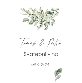 Etiketa na svatební víno 353