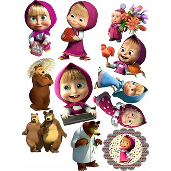 Odstranitelné tetování DOČASNÉ OMYVATELNÉ TETOVÁNÍ PRO DĚTI Máša a medvěd BEAR