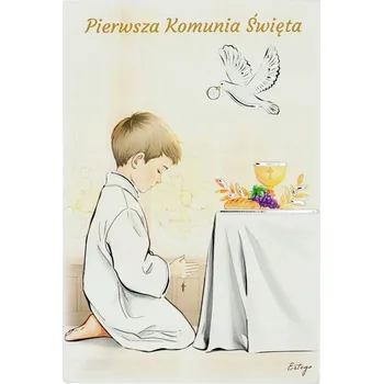 Obraz Obrázek k prvnímu svatému přijímání dárek pro chlapce | Rozměr: 11x17 cm
