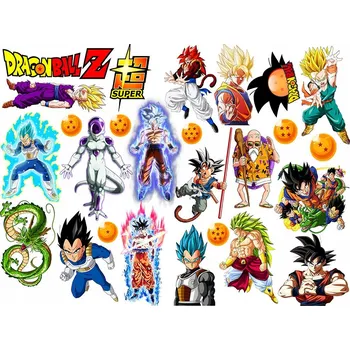 Odstranitelné tetování DOČASNÉ TETOVÁNÍ PRO DĚTI DRAGON BALL - SADA