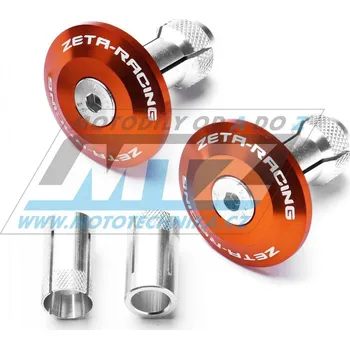 Zátky řídítek - 2 kusy (ZETA) oranžová