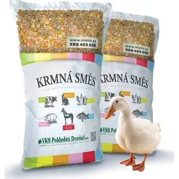 Krmivo pro hospodářské zvíře VKS Pohledští Dvořáci VKS - VKCH 2+ granule KACHNY od 4. týdne věku 25kg