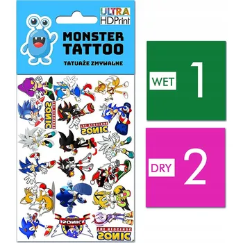 Odstranitelné tetování Filmová a herní nálepka na tetování Dětské vodní tetování Omyvatelné k narozeninám Dárek Dočasný dárek pro děti Originální opakovaně použitelné Spousta Vzorů
