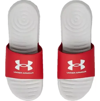 Pánské pantofle Pantofle Under Armour Ansa Fix SL bílo-červené