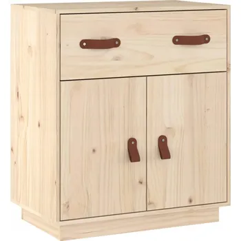 Komoda Dřevěná Skříňka z Masivního Borovicového Dřeva 65,5x40x75 cm