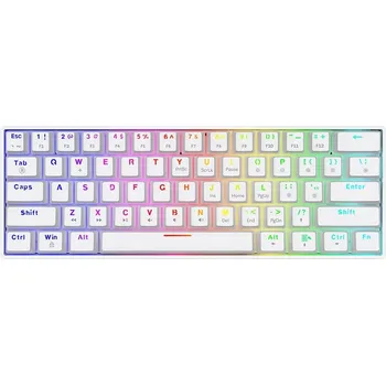 Klávesnice Mechanická klávesnice Savio Whiteout X2 s přepínači Outemu Blue a funkcí hot swap