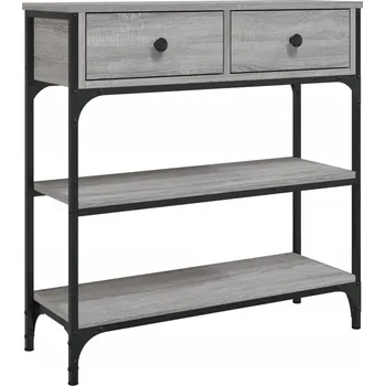 Konferenční stolek Konzolový stolek v industriálním stylu, šedý dub Sonoma, 72,5x25x75 cm