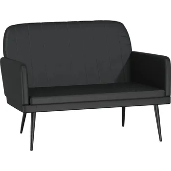 Luxusní čalouněná lavice černá 107x80x81 cm, umělá kůže