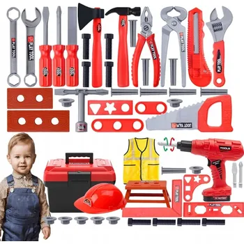 Dětská dílna SADA MALÉHO KUTILA DÍLNA NÁŘADÍ KUFŘÍK HRAČKA PRO KLUKY