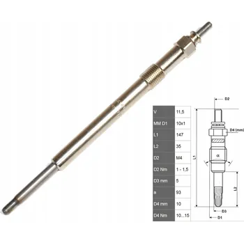 Zapalovací a žhavicí svíčka Žhavicí svíčka, elektrický přihřívač Fast FT82736