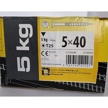 Vrut TESAŘSKÉ VRUTY DO DŘEVA 5x40 KUŽELOVÉ HLAVY 5kg!!!