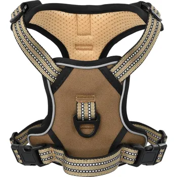 Postroj pro psa Postroj pro psa z polyesteru XL, hnědý, obvod krku 58-89 cm, hrudníku 53-