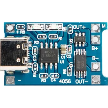 Nabíječka baterií Nabíječka TP4056 USB-C Li-ion baterií