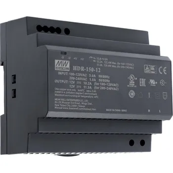 spínaný zdroj Mean Well HDR-150-12 Zdroj na DIN 135W 12V