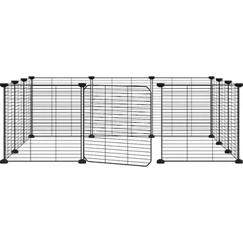 Klec pro zvířata z oceli s práškovým nástřikem, 35x35 cm, černá