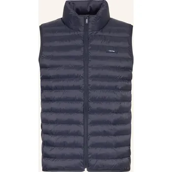 Pánská vesta Calvin Klein Pánská Prošívaná Vesta, tmavě modrá, 52