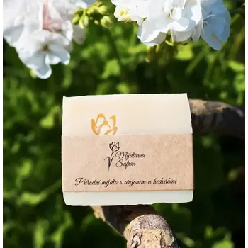 Mýdlo Mýdlárna Šafrán Pleťové mýdlo s arganovým olejem a hedvábím