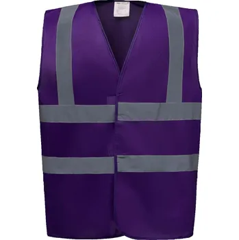 Yoko Hi-Vis bezpečnostní vesta - M purple