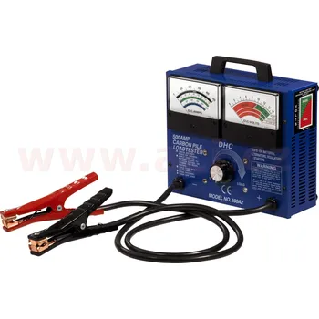 Autobaterie zátěžový tester baterií, napětí, proud, dobíjení, 12 V, analogový, <500A, DHC 500A2