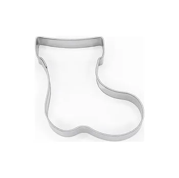 Vánoční dekorace Vánoční ponožka – vykrajovátko, nerez