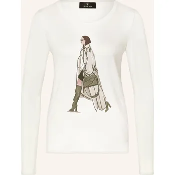 Monari Dlouhé Rukávy S Ozdobnými Kameny, bílá / černošedá /...