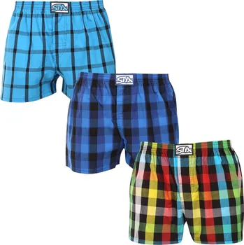 Trenýrky 3PACK pánské trenky Styx klasická guma vícebarevné (3A010106) XL Možnost vrácení zboží ZDARMA do 120 dnů!