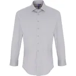 Premier Popelínová elastická košile s dlouhým rukávem - 4XL silver