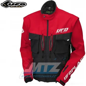 Moto bunda Vesta/bunda Enduro Taiga (UFO) červená Velikost oblečení: XL