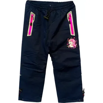 Dětské zateplené kalhoty KUGO tmavě modré vel.122