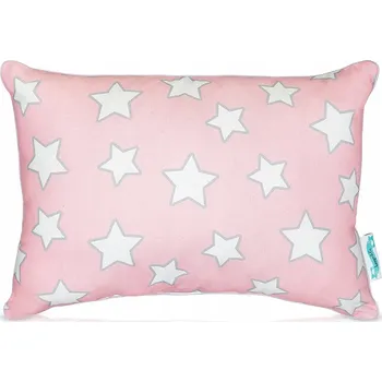Polštář POLŠTÁŘ PINK A ŠEDÉ HVĚZDY