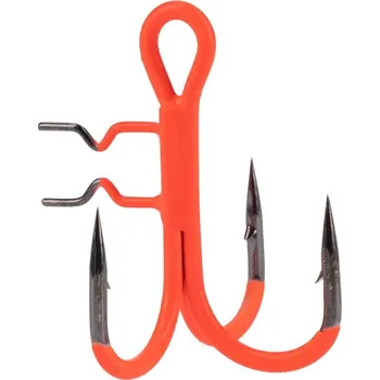 4ks Trojháček Mikado Jaws Vertical UV Oranžové Vel. 1/0