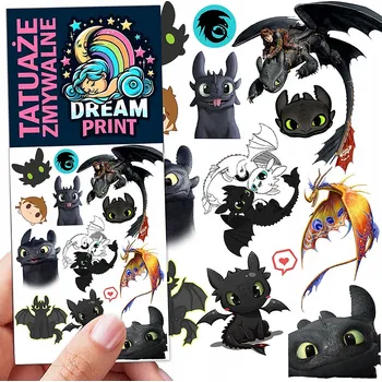 Odstranitelné tetování Filmová a herní nálepka na tetování Dětské vodní tetování Omyvatelné k narozeninám Dárek Dočasný dárek pro děti Originální opakovaně použitelné Spousta Vzorů