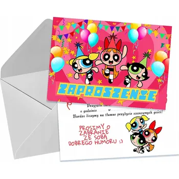 Pozvánka DĚTSKÉ NAROZENINOVÉ POZVÁNKY Raketové holky + OBÁLKA