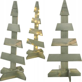 Obraz Dřevěný vánoční stromeček stojící 65x30cm IMPREGNOVANÝ eko vánoční dekorace