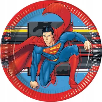 Talíř Talířky Superman Krypton 23 cm (1 balení / 8 ks)