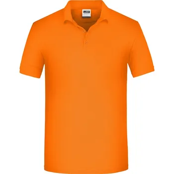 James & Nicholson Pánské pracovní bio piqué polo - 6XL orange