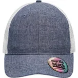 Myrtle Beach 6 panelová síťovaná kšiltovka - onesize navy melange/white