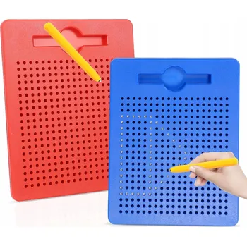 Magnetická kreslící tabulka VELKÁ MAGNETICKÁ TABULE S KULIČKAMI XL, MAGICKÝ TABLET S KULIČKAMI