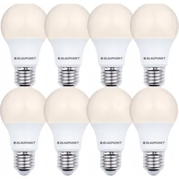 Žárovka LED žárovka Blaupunkt A60, patice E27, 6W, teplá bílá 2700K, 570 lumenů, 8 kusů