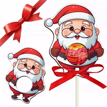 Obraz Dárek na Mikuláše, Vánoce do školy, školky, ozdoba - Mikuláš na lízátko