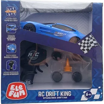RC model auta Auto na DÁLKOVÉ OVLÁDÁNÍ ELEFUN Modré RC Drift King