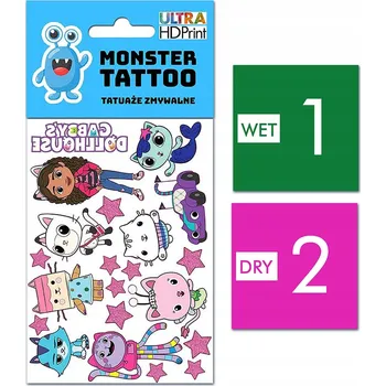 Tetování DOČASNÉ OMYVATELNÉ TETOVÁNÍ PRO DĚTI GÁBININ KOUZELNÝ DOMEK