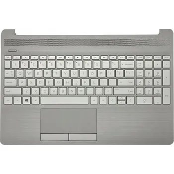 Náhradní klávesnice pro notebook OPĚRKA DLANÍ + KLÁVESNICE PRO HP 15-DW1000NW HP 15-DW1001NW HP 15-DW3001NW