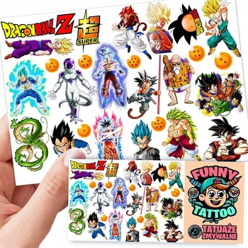 Tetování Smyvatelné tetovačky pro děti Dragon Ball