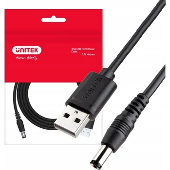 Napájecí kabel UNITEK USB NAPÁJECÍ KABEL - DC KONEKTOR 5.5/2.5MM