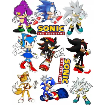 Odstranitelné tetování Smyvatelné tetování pro děti Sonic - dočasné tetovačky