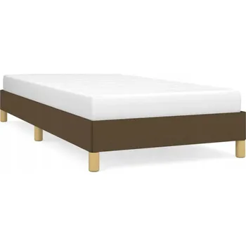 Postel Rám postele sametový tmavě hnědý 203 x 103 x 25 cm