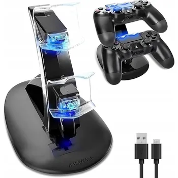 Nabíjecí stanice dokovací pro 2 ovladače PS4
